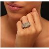 Image 5 : 14KT Two-Tone Gold 4.21ctw Diamond Ring