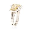 Image 6 : 14KT Two-Tone Gold 4.21ctw Diamond Ring