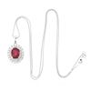 Image 3 : 14KT White and Yellow Gold 2.56ct Ruby and Diamond Pendant