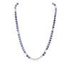 Image 3 : 14KT White Gold 27.84ctw Tanzanite and Diamond Necklace