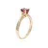 Image 6 : 14KT Yellow Gold 0.85ct Rubellite and Diamond Ring