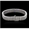 Image 4 : 14KT White Gold 7.65ctw Diamond Bracelet