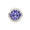 Image 3 : 14KT White Gold 1.84ct Tanzanite and Tanzanite Ring