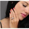 Image 5 : 18KT White Gold 1.56ctw Diamond Ring