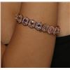 Image 5 : 14KT Rose Gold 14.40ctw Multi-Color Sapphire and Diamond Bracelet