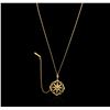 Image 4 : 18KT Yellow Gold Pearl Pendant With Chain