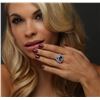 Image 2 : 14KT Two-Tone Gold 6.65ct Tanzanite and Diamond Ring
