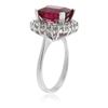 Image 7 : 14KT White Gold 3.20ct Pink Tourmaline and Diamond Ring