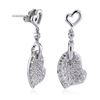 Image 2 : 14KT White Gold 0.29ctw Diamond Earrings