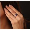 Image 5 : 14KT White Gold 1.75ct Tanzanite and Diamond Ring