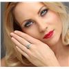 Image 3 : 14KT White Gold 0.48ct Emerald and Diamond Ring