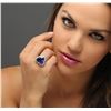 Image 1 : 14KT White Gold GIA Certified 17.35ct Tanzanite and Diamond Ring