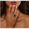 Image 5 : 14KT Two-Tone Gold 15.26ct Ruby and Diamond Ring