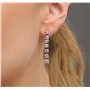 Image 1 : 14KT White Gold 0.80ctw Diamond Earrings