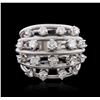 Image 3 : 14KT White Gold 1.23ctw Diamond Ring