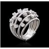 Image 7 : 14KT White Gold 1.23ctw Diamond Ring