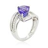 Image 6 : 18KT White Gold 3.59ct Tanzanite and Diamond Ring