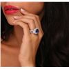 Image 5 : 14KT White Gold 5.24ct Tanzanite and Diamond Ring
