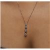 Image 2 : 14KT Two-Tone Gold 1.15ctw Diamond Pendant With Chain