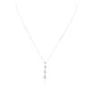 Image 3 : 14KT Two-Tone Gold 1.15ctw Diamond Pendant With Chain