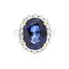 Image 3 : 14KT Two-Tone Gold 6.57ct Tanzanite and Diamond Ring