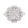 Image 3 : 14KT White Gold 0.84ctw Diamond Ring