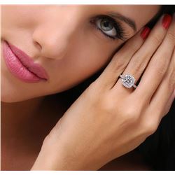 Platinum 1.69ctw Diamond Ring