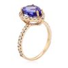 Image 6 : 14KT Rose Gold 2.77ct Tanzanite and Diamond Ring