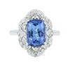 Image 3 : 14KT White Gold 3.20ct Tanzanite and Diamond Ring
