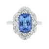 Image 3 : 14KT White Gold 3.20ct Tanzanite and Diamond Ring