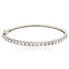 Image 1 : 14KT White Gold 1.11ctw Diamond Bangle