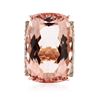 Image 3 : 14KT Rose Gold 43.75ct GIA Certified Morganite and Diamond Ring