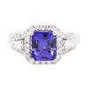 Image 1 : 14KT White Gold 2.11ct Tanzanite and Diamond Ring