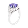 Image 7 : 14KT White Gold 2.11ct Tanzanite and Diamond Ring