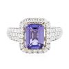 Image 1 : 14KT Two-Tone Gold 2.22ct Tanzanite and Diamond Ring