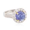 Image 4 : 14KT Two-Tone Gold 4.18ct Tanzanite and Diamond Ring