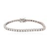 Image 1 : 14KT White Gold 5.52ctw Diamond Tennis Bracelet
