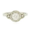 Image 1 : 14KT White Gold 0.82ctw Diamond Ring