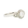 Image 2 : 14KT White Gold 0.82ctw Diamond Ring