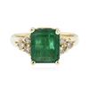 Image 3 : 14KT Yellow Gold 2.20ct Emerald and Diamond Ring