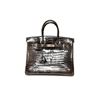 Image 4 : Authentic Vintage Hermes 35cm Graphite Birkin in Crocodile Leather With Gold Hardware