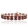 Image 3 : 14KT Yellow Gold 11.11ctw Ruby and Diamond Bracelet