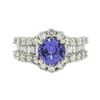 Image 3 : 14KT White Gold 2.52ct Tanzanite and Diamond Ring