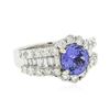 Image 4 : 14KT White Gold 2.52ct Tanzanite and Diamond Ring