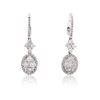 Image 3 : 14KT White Gold 0.90ctw Diamond Earrings