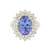 Image 3 : 14KT White Gold 4.48ct Tanzanite and Diamond Ring