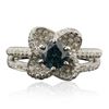 Image 1 : 18KT White Gold 1.49ctw Diamond Wedding Ring Set