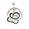 Image 1 : 14KT White Gold 0.23ctw Diamond Pendant
