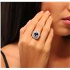 Image 1 : 14KT White Gold 2.46ct Tanzanite and Diamond Ring