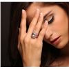 Image 2 : 14KT Rose Gold 4.28ct Aquamarine and Diamond Ring